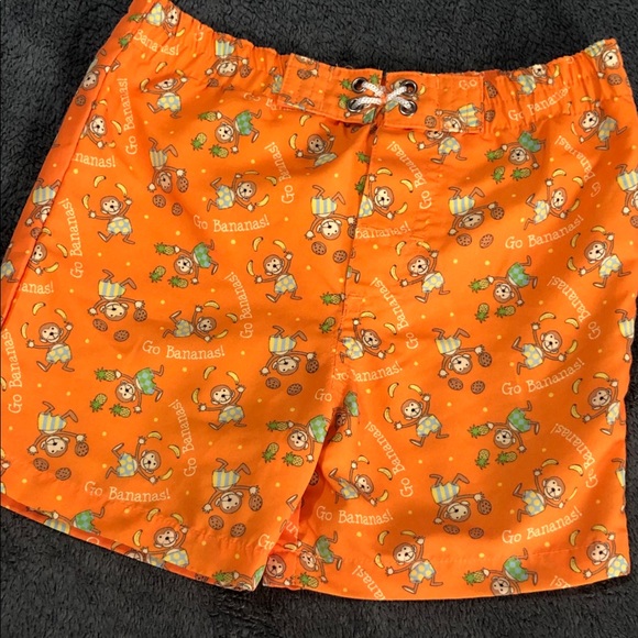 Mary Engelbreit Other - ‼️SOLD‼️Go Bananas” Monkey & Banana Design • Baby swim trunks (12M)